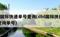 dhl国际快递单号查询(dhl国际快递单号查询单号)