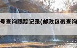 邮政单号查询跟踪记录(邮政包裹查询单号跟踪)