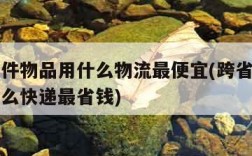 跨省大件物品用什么物流最便宜(跨省大件物品用什么快递最省钱)