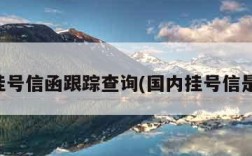 国内挂号信函跟踪查询(国内挂号信是什么)